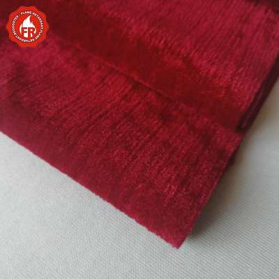 100% polyester flame retardant velvet fabric for stage backdrop table cover